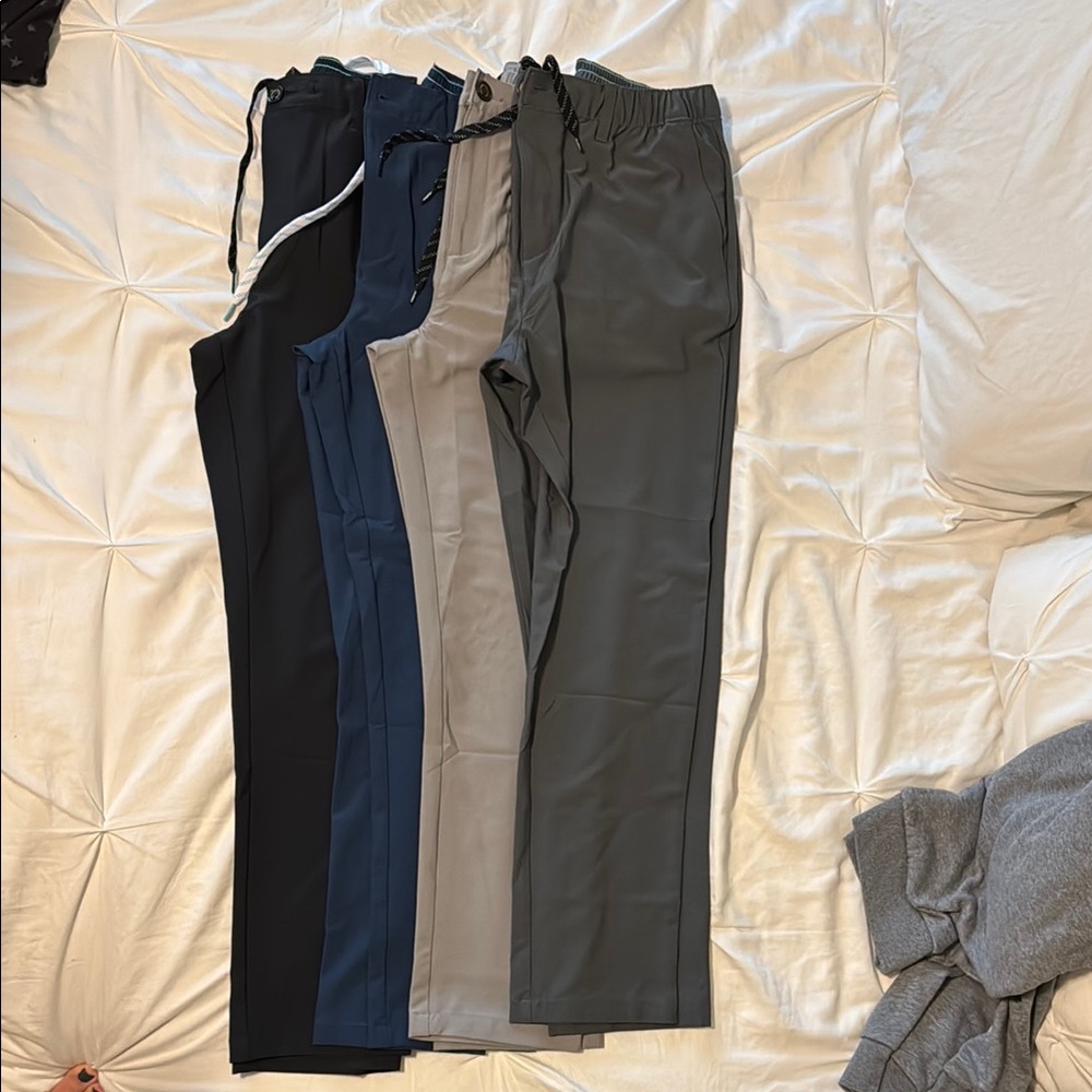 Chubbies Black, Navy, Light and Dark Gray Everywhere Pants